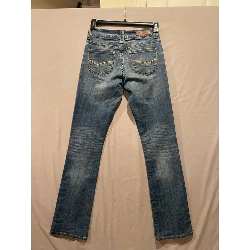 Rock & Roll Denim Boyfriend Womens Bootcut Jeans  Western 25x36(actual 34.5) - Picture 2 of 10